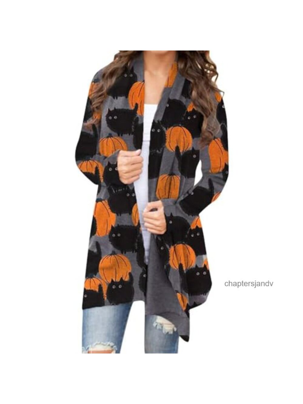 Women's Long Open Front Cardigan Lightweight Long Sleeve Sweater